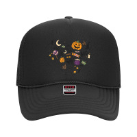 Spooky Boo Ghost Skull Groovy Retro Pumpkin Halloween Season Foam Trucker Hat | Artistshot