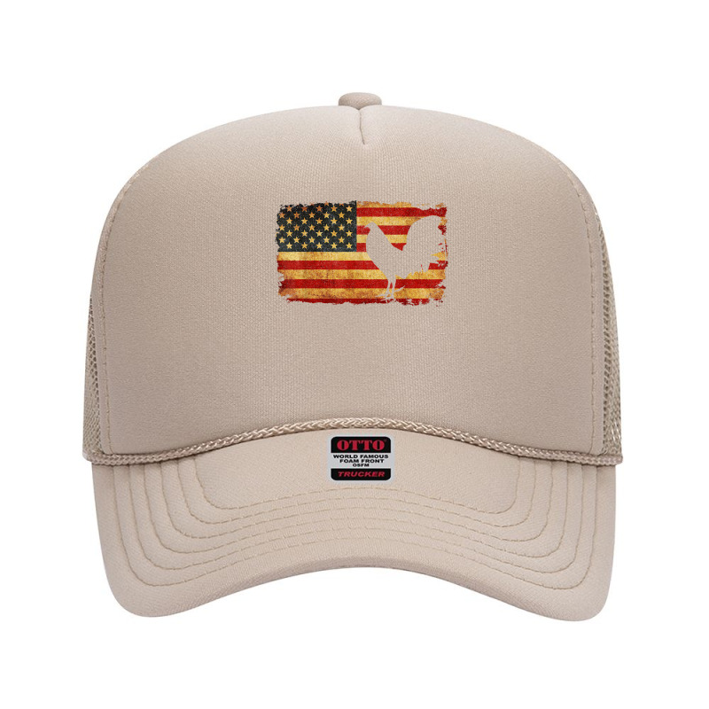 Vintage Us Flag Cock Fight Foam Trucker Hat by MarthaKartchner | Artistshot