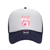 Japanese Aesthetics Kawaii Strawberry Milk Shake Foam Trucker Hat | Artistshot