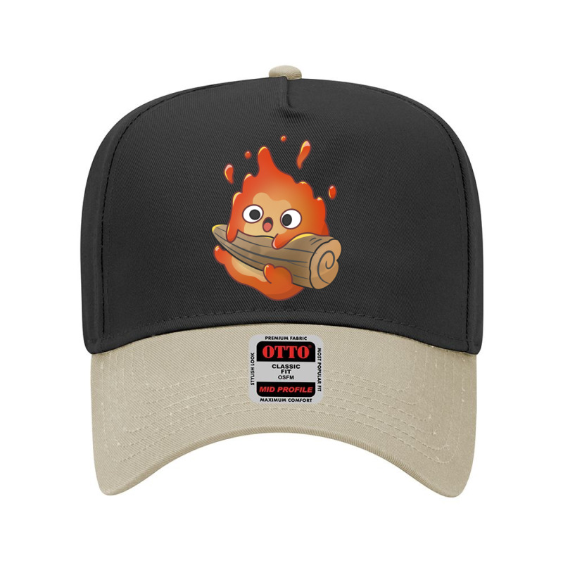 Cute Calcifer Hanging On Wood Adjustable Baseball Cap by cm-arts | Artistshot