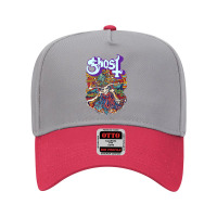 Official-ghost-panic-satanic Adjustable Baseball Cap | Artistshot