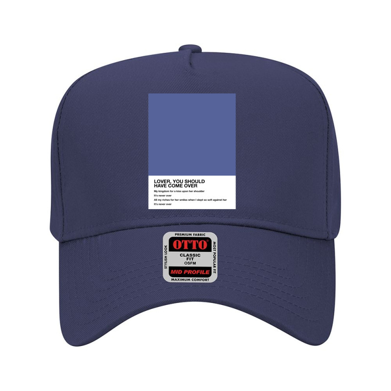 Jeff Buckley Lover You Should Have Come Over Lyrics Pantone Adjustable Baseball Cap | Artistshot