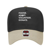 Foster Adopt Volunteer Donate Animal Rescue Shelter Adjustable Baseball Cap | Artistshot