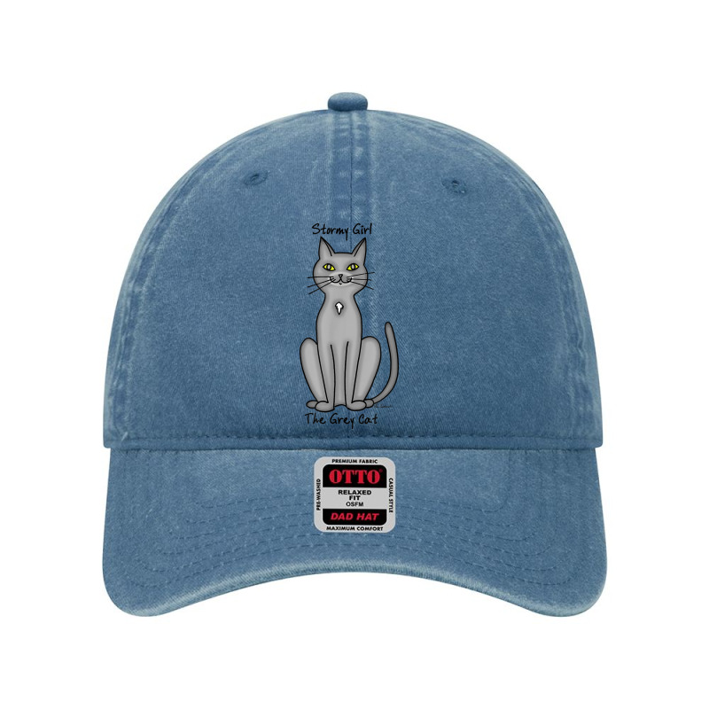 Stormy Girl The Grey Cat Dyed Cap by cm-arts | Artistshot