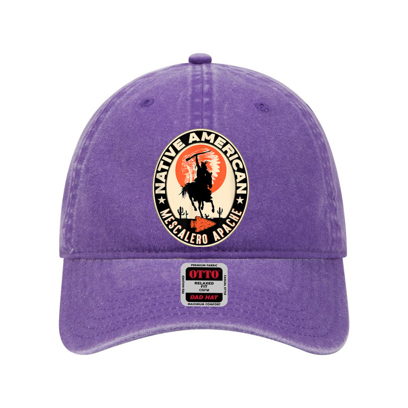 Mescalero Apache Strong Native American Indian Tribe Pride T Shirt Dyed Cap by birijeboto | Artistshot