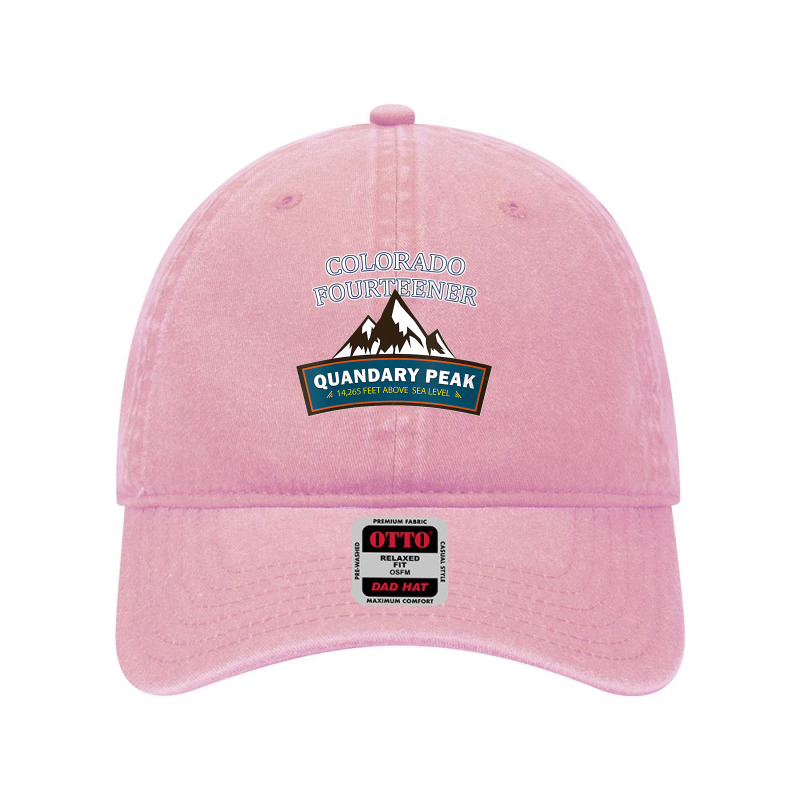 Womens Quandary Peak Colorado Fourteener Dyed Cap | Artistshot