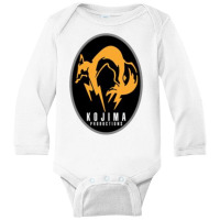 Mgs, Konami, Metal Gear, Snake, Jeby,solid, Gear, Gaming, Metal Long Sleeve Baby Bodysuit | Artistshot