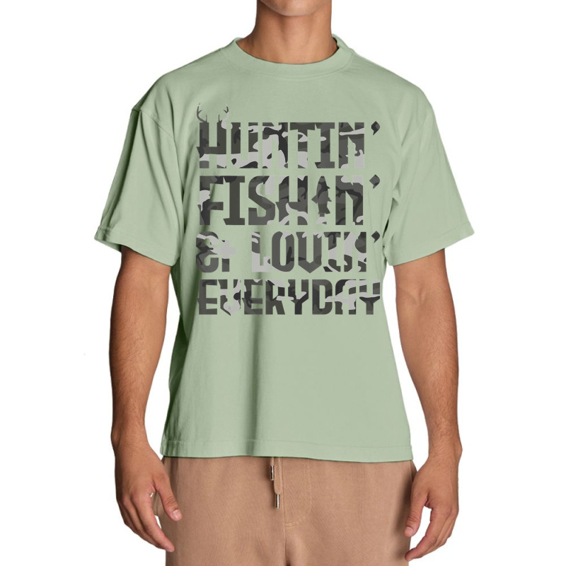 Huntin Fishin And Lovin Everyday Outdoor Urban Heavy T-shirt by Boomtea | Artistshot