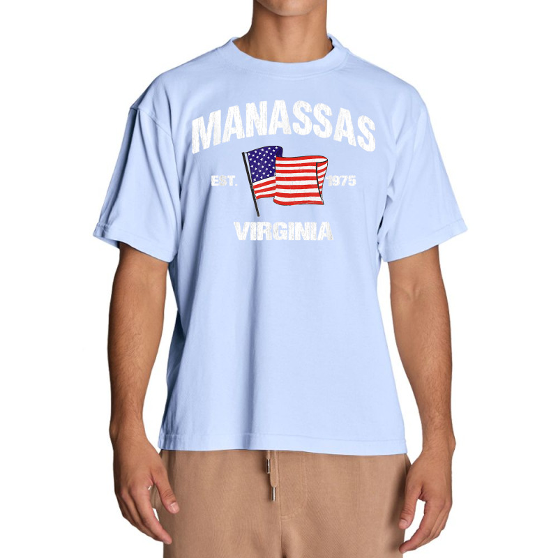 Manassas Virginia Va Usa Stars & Stripes Vintage Style Urban Heavy T-shirt by JilmarM.Perez | Artistshot