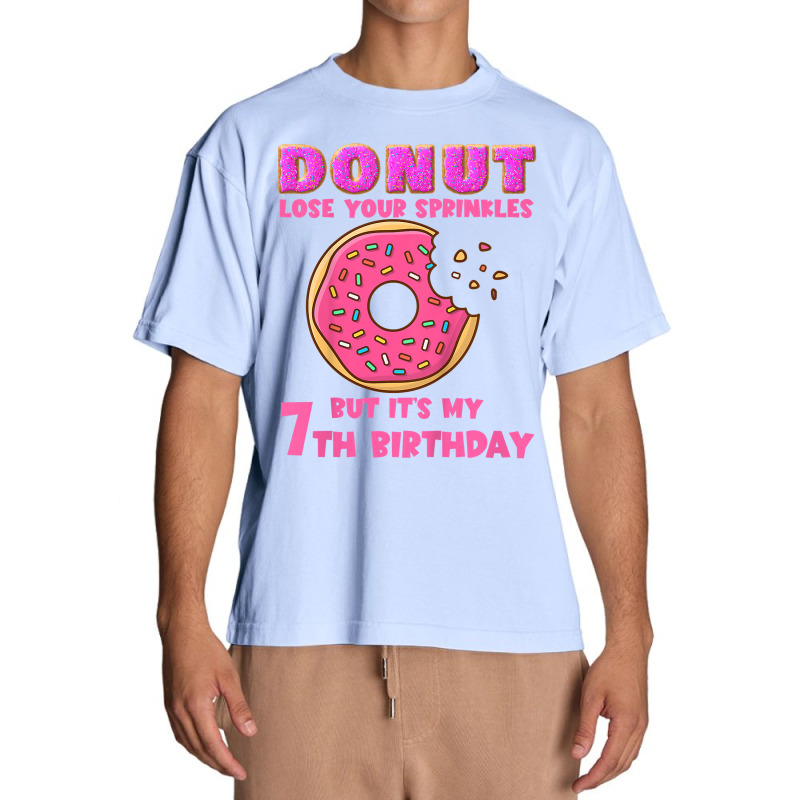 Kids Donut Lose Your Sprinkles Funny 7th Birthday Party Saying T Shirt Urban Heavy T-shirt | Artistshot