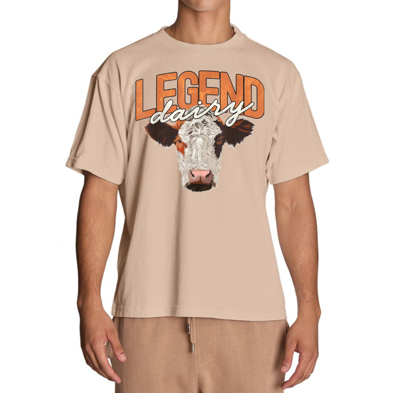 Legend Dairy Apparel Funny Cow Milker Legendairy Cow Pun Urban Heavy T-shirt | Artistshot