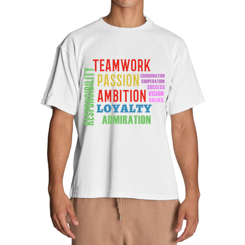 Teamwork Word Cloud Urban Heavy T-shirt | Artistshot