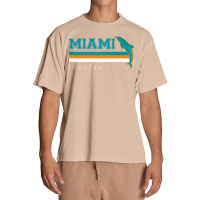 Miami Sports Football Athletic Novelty Dolphin Retro Urban Heavy T-shirt | Artistshot