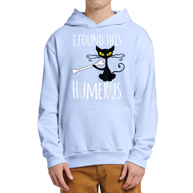 I Found This Humerus Funny Cat Halloween Costume Urban Pullover Hoodie | Artistshot