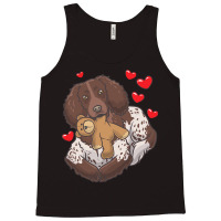 Soft Toy T  Shirt German Spaniel With Stuffed Animal And Hearts T  Shi Tank Top | Artistshot