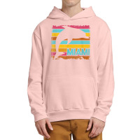 Miami Resident Vintage Dolphin Silhouette Souvenir Gift Urban Pullover Hoodie | Artistshot