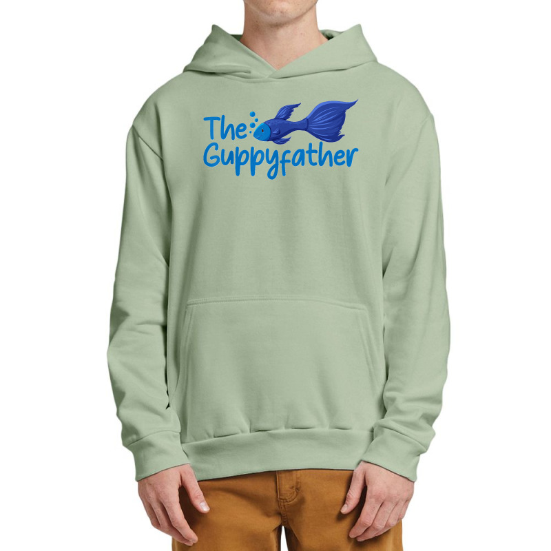 Fish Lover Fathers Day Tshirt The Guppy Father Fish Pet Urban Pullover Hoodie | Artistshot