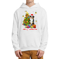 Australian Shepherd Santa Christmas Tree Lights Xmas Aussie T Shirt Urban Pullover Hoodie | Artistshot