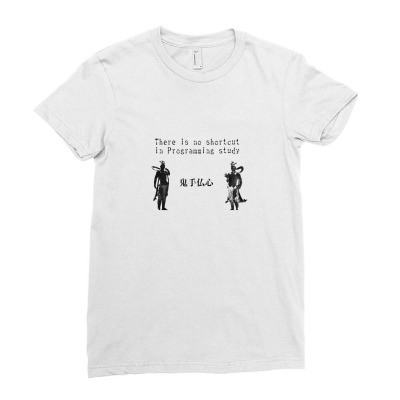 Encouragement To Learn Programming Ladies Fitted T-shirt Designed By Fidel