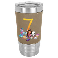 Gabby Dollhouse 7th Birthday Boy And Girl Costom Number Leatherette Tumbler | Artistshot