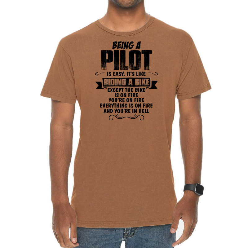 Being A Pilot Copy Vintage T-shirt | Artistshot