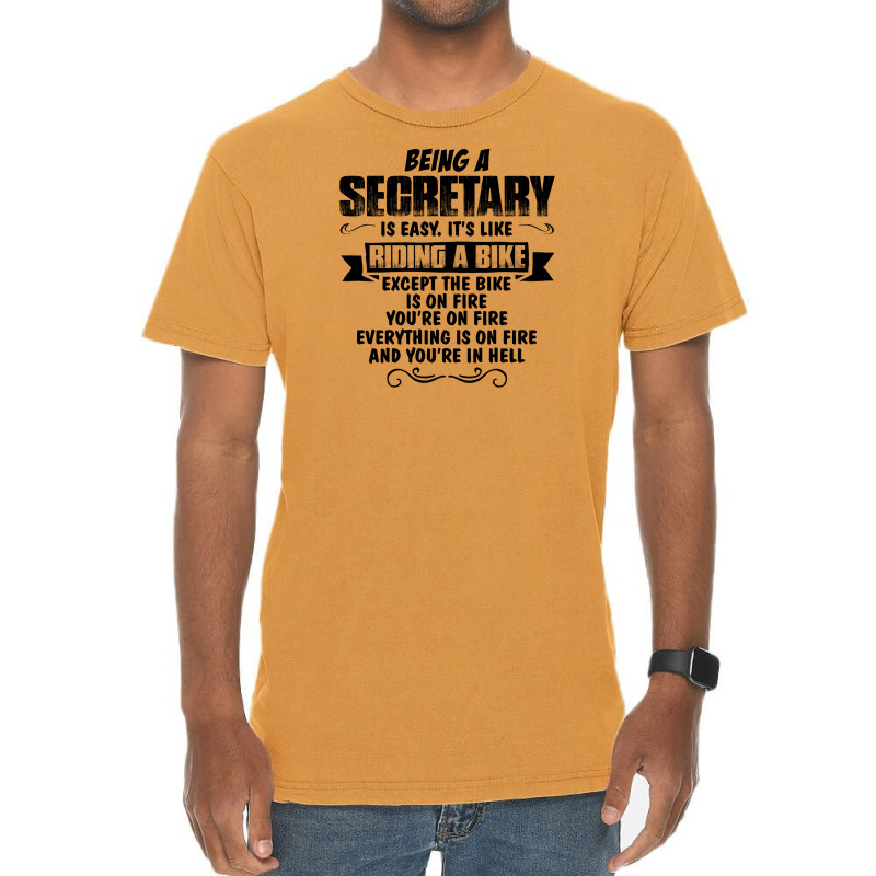 Being A Secretary Copy Vintage T-shirt | Artistshot