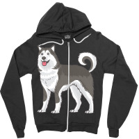 Funny T  Shirt Alaskan Malamute Dog Gift Idea T  Shirt Zipper Hoodie | Artistshot