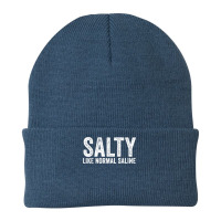 Salty Like Normal Saline Nurse Medical Funny Vintage Beanie | Artistshot