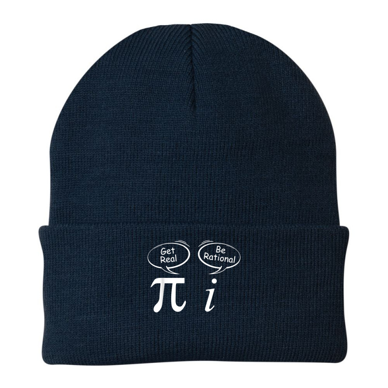 Pi Get Real I Be Rational Mathematician Wit Math Students T Shirt Beanie by cm-arts | Artistshot