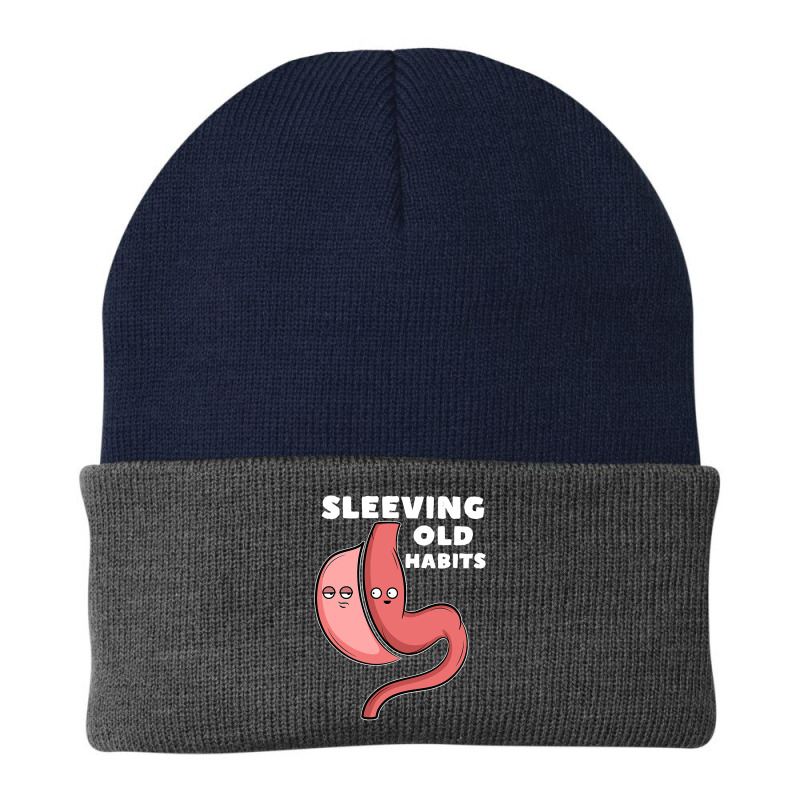 Funny Sleeve Gastric Surgery Bariatric Medical I Old Habits Beanie by badieu97 | Artistshot