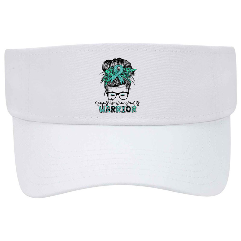 Myasthenia Gravis Warrior Mom Mg Awareness T Shirt Visor Hat | Artistshot