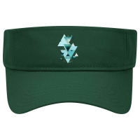 Geometric Triangle Compilation In Teal Visor Hat | Artistshot