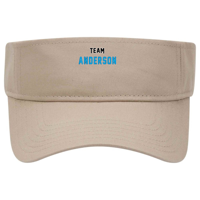 Team Anderson Surname Proud Family Last Name T Shirt Visor hat by cm-arts | Artistshot