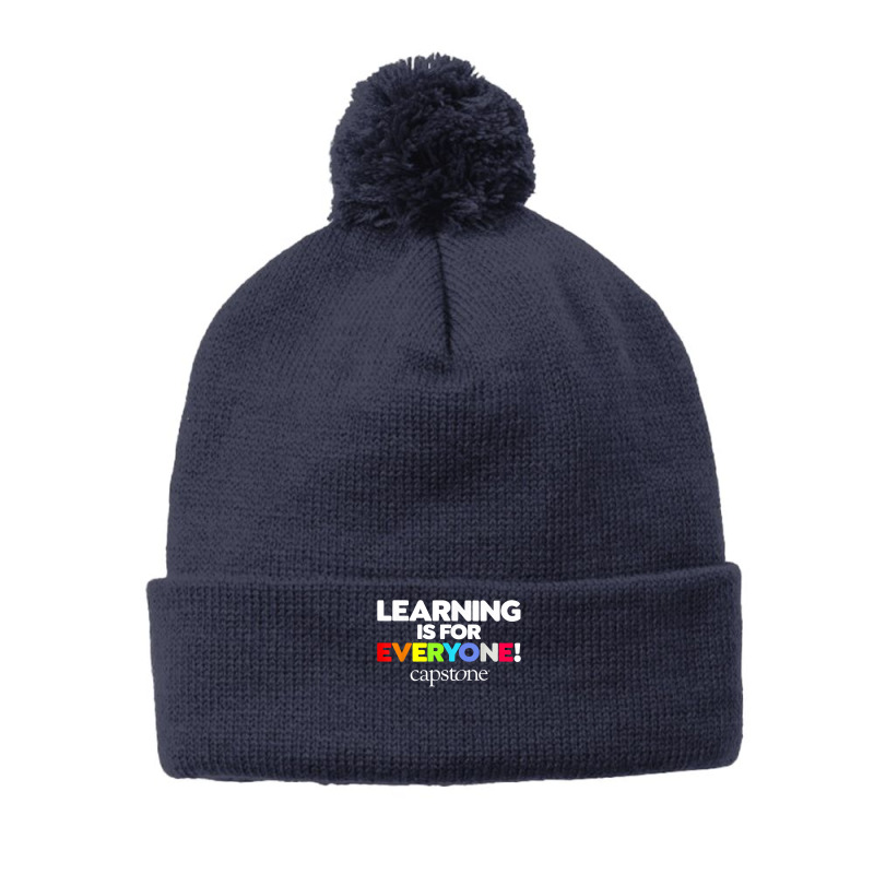 Learning Is For Everyone Capstone T Shirt Pom Pom Beanie by esquezdmonene | Artistshot