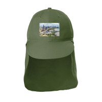 Soldier And Skyline Sun Shade Cap | Artistshot