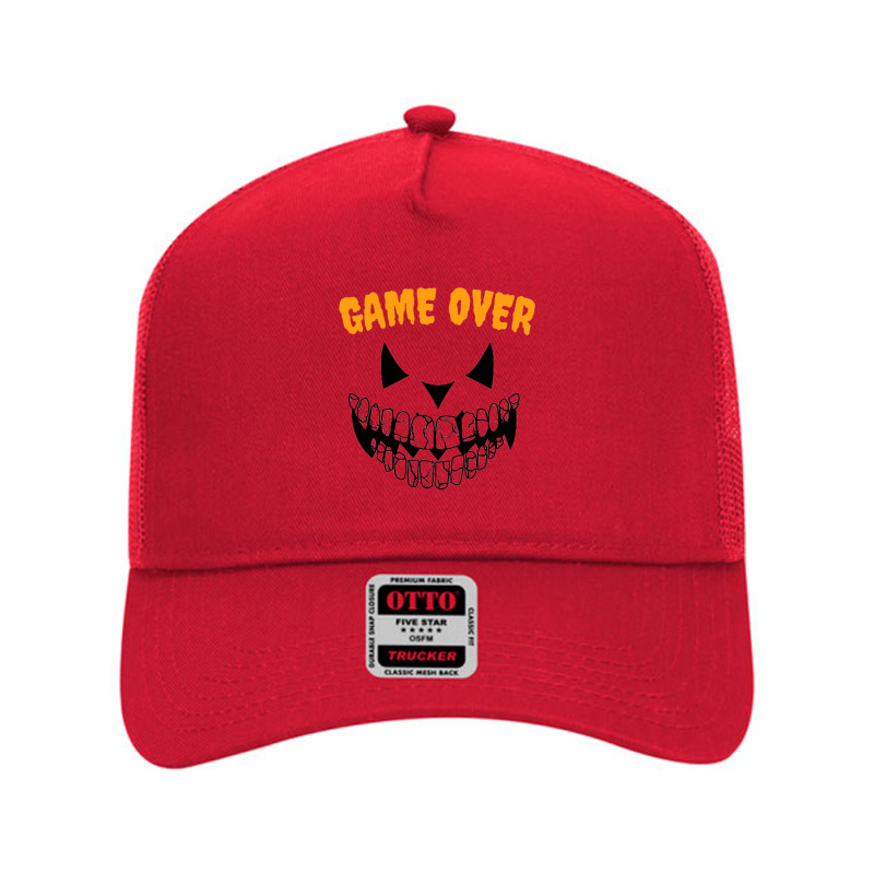 Game Over Mesh Back Trucker Hat by SilviaMartinez | Artistshot