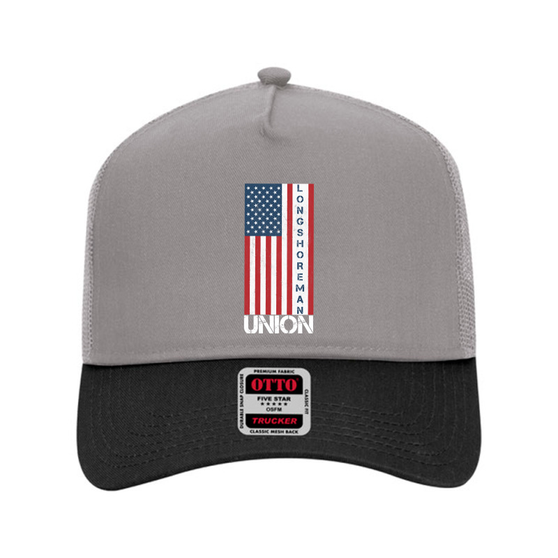 Union Member American Flag Longshoreman Pullover Hoodie Mesh Back Trucker Hat | Artistshot