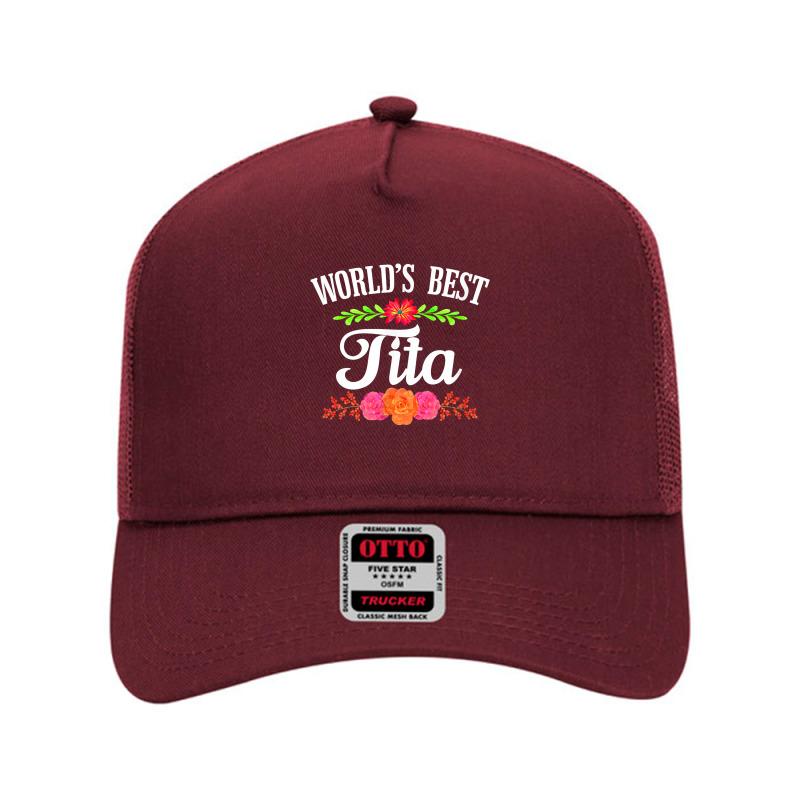 Spanish Grandma T Shirt   World's Best Tita Shirt Mesh Back Trucker Hat | Artistshot