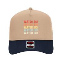 Retro Water Ski Lover Gift Waterski Love Gifts Skiing T Shirt Mesh Back Trucker Hat | Artistshot