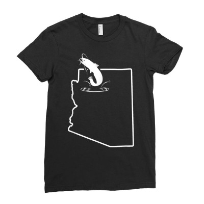 Channel Catfish Arizona Flathead Catfish Shirt Ladies Fitted T-shirt Designed By Emaliekrein