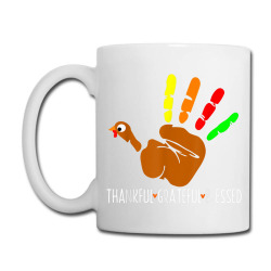 Thanksgiving  Turkey Hand Print Funny Thanksgiving Day Coffee Mug Designed By Roger K