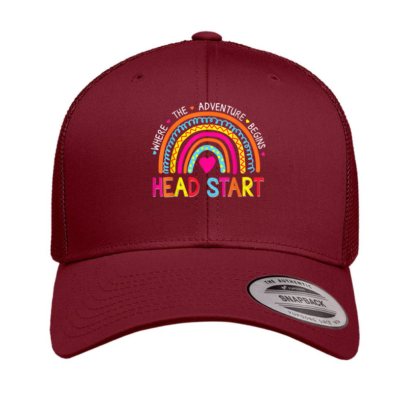 Head Start Rainbow Headstart Teacher First Day Of School T Shirt Retro Trucker Cap by donatoherrigpwj | Artistshot