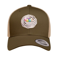 Handrawn Easter Themed Food T  Shirt Meringue Cookie Nest With Colorfu Retro Trucker Cap | Artistshot