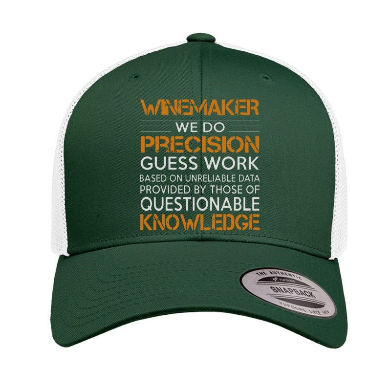 Awesome Shirt For Winemaker Retro Trucker Cap | Artistshot