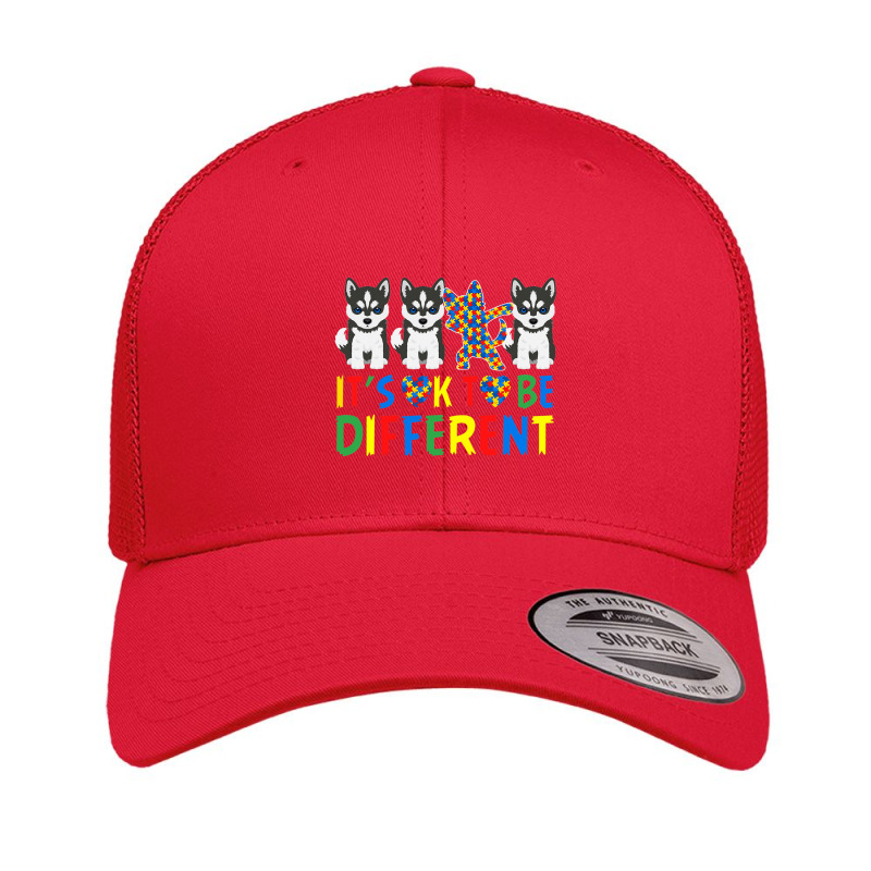 Autism Awareness Siberian Husky Dog Retro Trucker Cap by mrlee | Artistshot