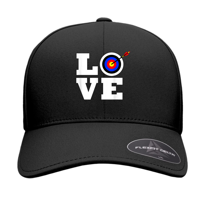 Archery Love Bow And Arrow Shooting Target Bulls Eye T Shirt Seamless Cap | Artistshot