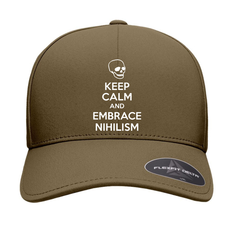 Keep Calm And Embrace Nihilism Seamless Cap by bedaopini | Artistshot