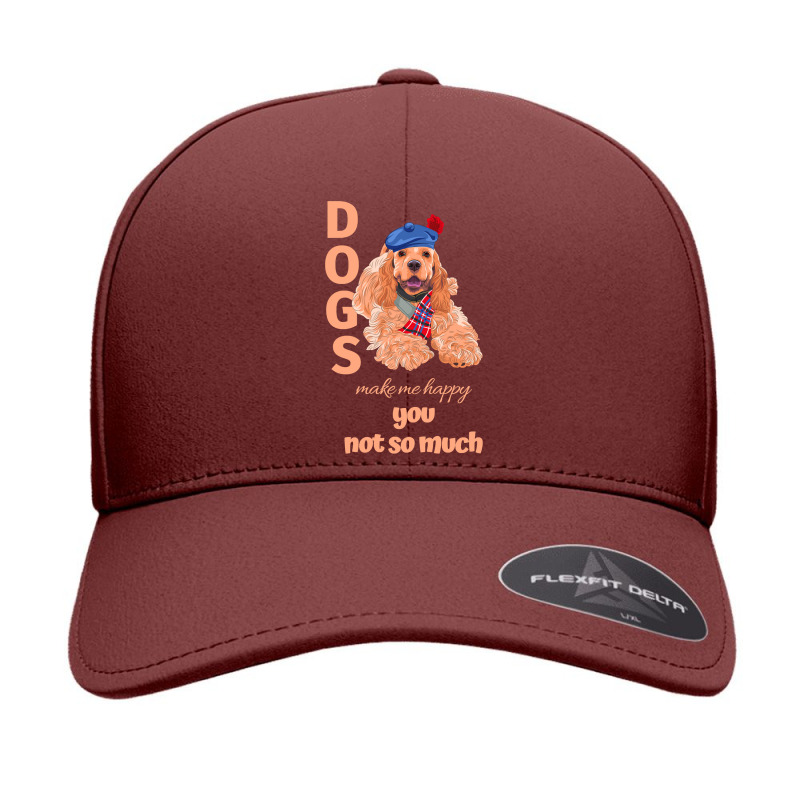 Dog Make Me Happy You Not So Much Cocker Spaniel Seamless Cap by circularflap | Artistshot