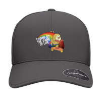 Losing At The Game Of Life 80s Cartoon Nihilism Humor Design Seamless Cap | Artistshot