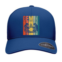 Vintage Gemini Man Astrology Lover Zodiac Gemini Birthday T Shirt Seamless Cap | Artistshot